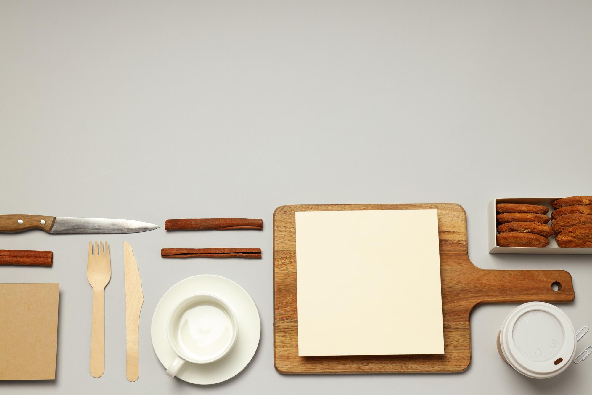 three meal plan cards on table